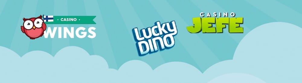 CasinoJEFE ja LuckyDino ovat päivittäneet tervetuliaispakettinsa