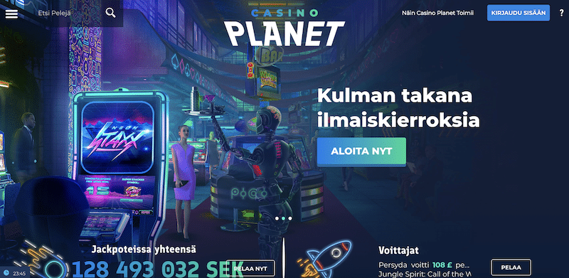 Oletko jo kokeillut uunituoretta Casino Planet -kasinoa?