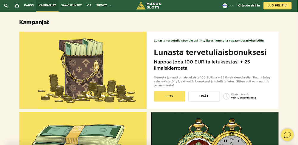 Hiljattain lanseerattu uusi Mason Slots -kasino