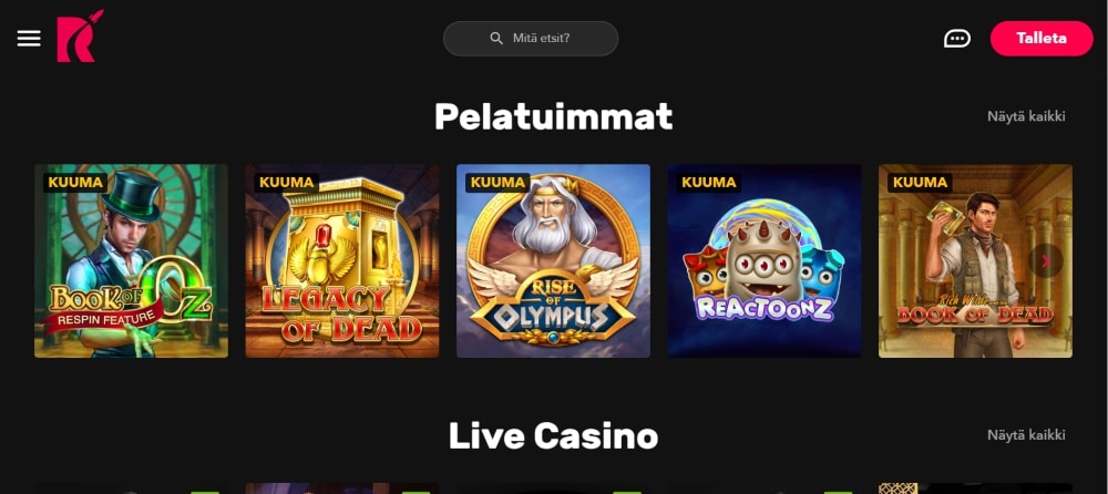 Suosikkikasino Rocket Casino uudistuu – tsekkaa uusi bonus!