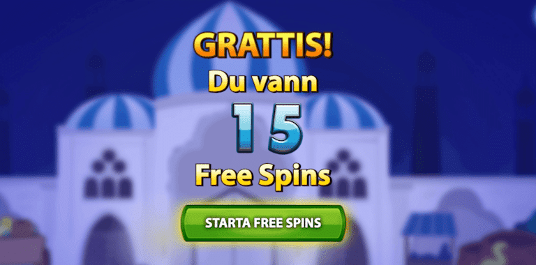 Bonusrunda i spelet Arabian Nights.