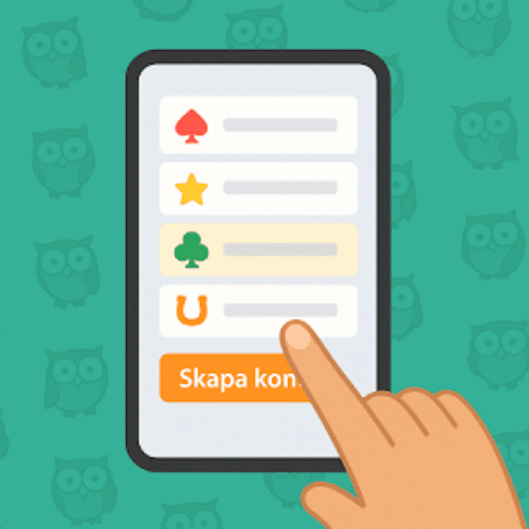 Välj casino & skapa konto