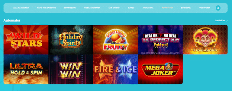 bild som visar en slots lobby