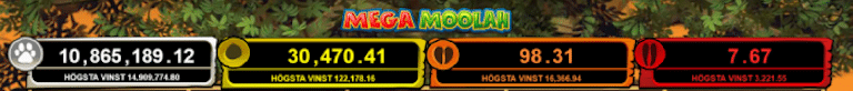 Mega Moolah jackpottar
