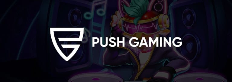 Banner med Push Gaming logo