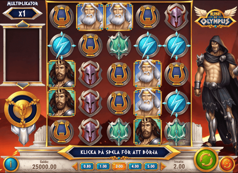 Rise of Olympus slot med grekiskt mytologitema.