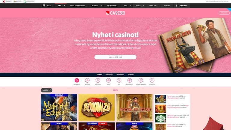 Svenska Spels nya casino